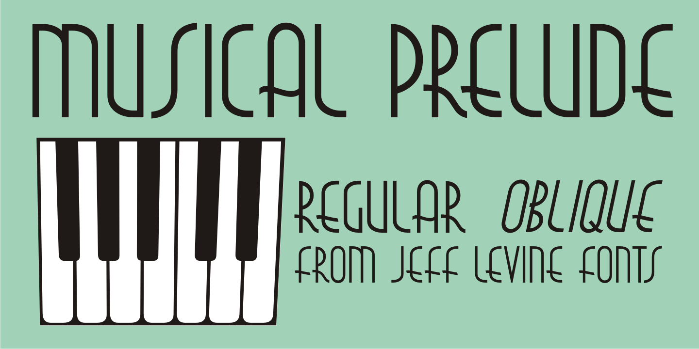 Musical Prelude Font Family Poster