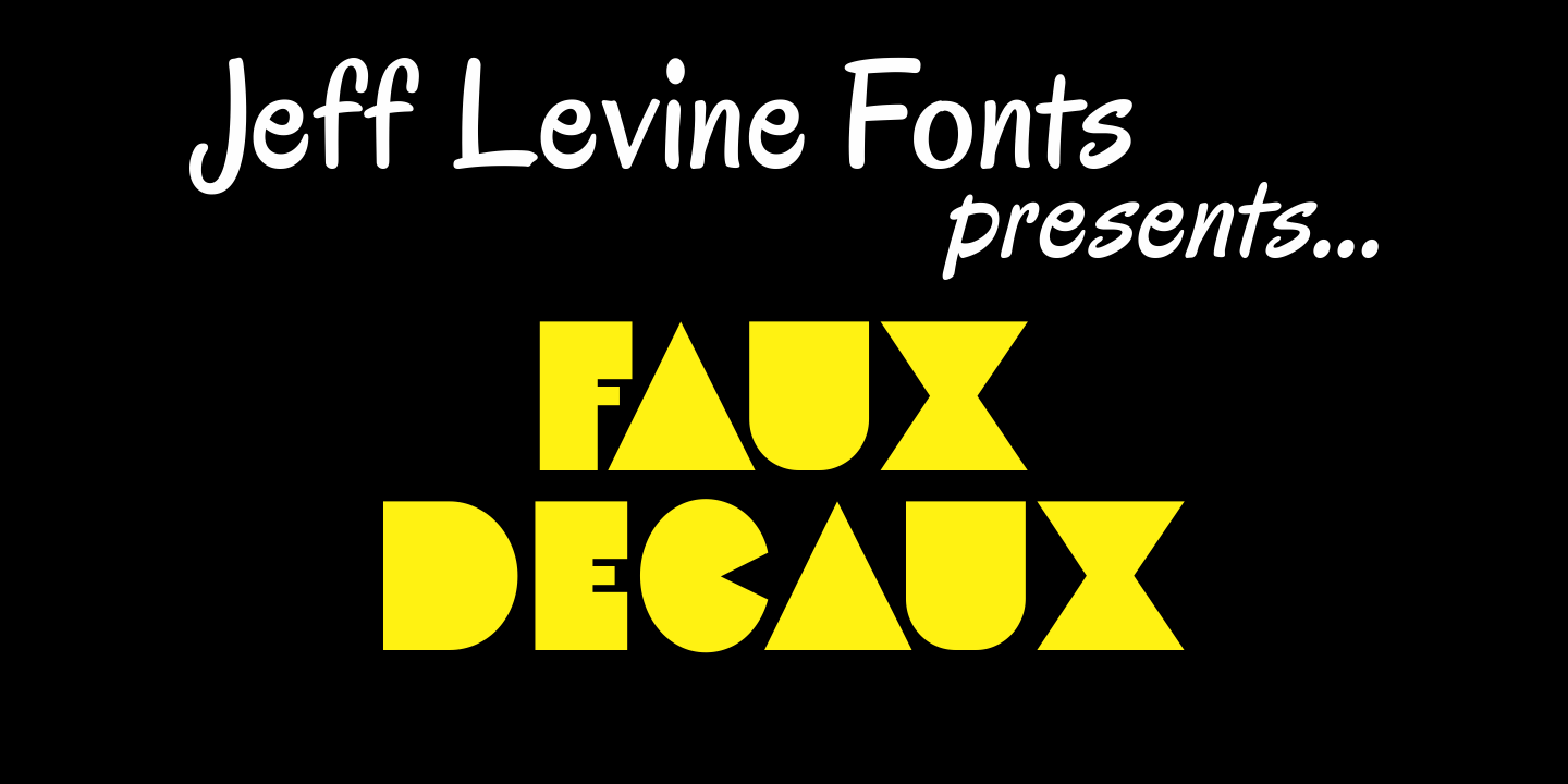 Faux Decaux Font Poster #1