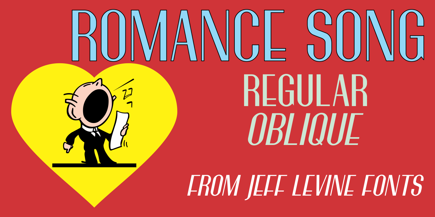 Romance Song Font Poster #1