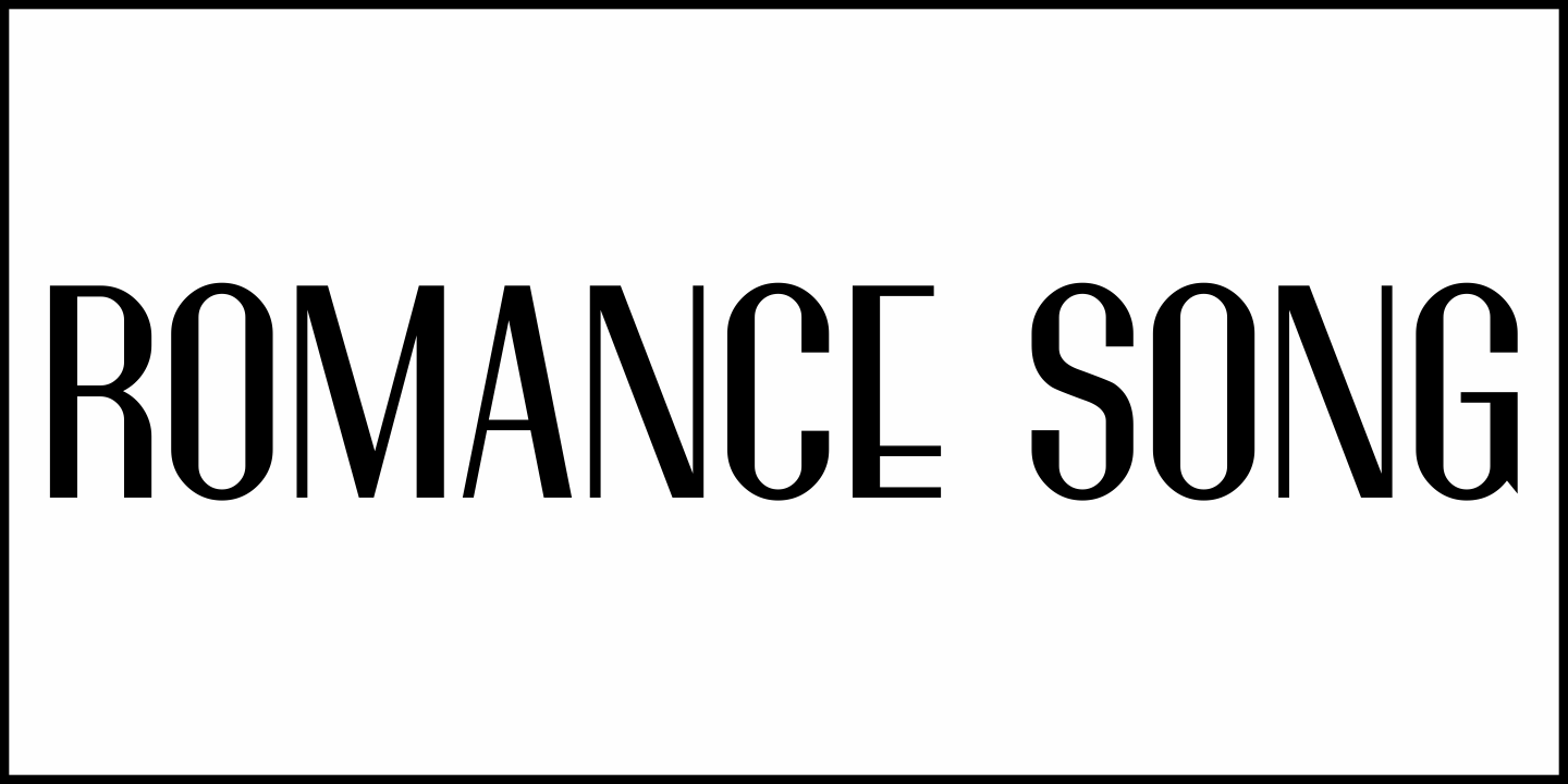 Romance Song Font Poster #2