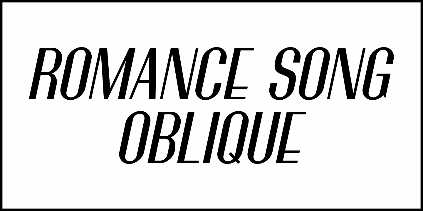 Romance Song Font Poster #4