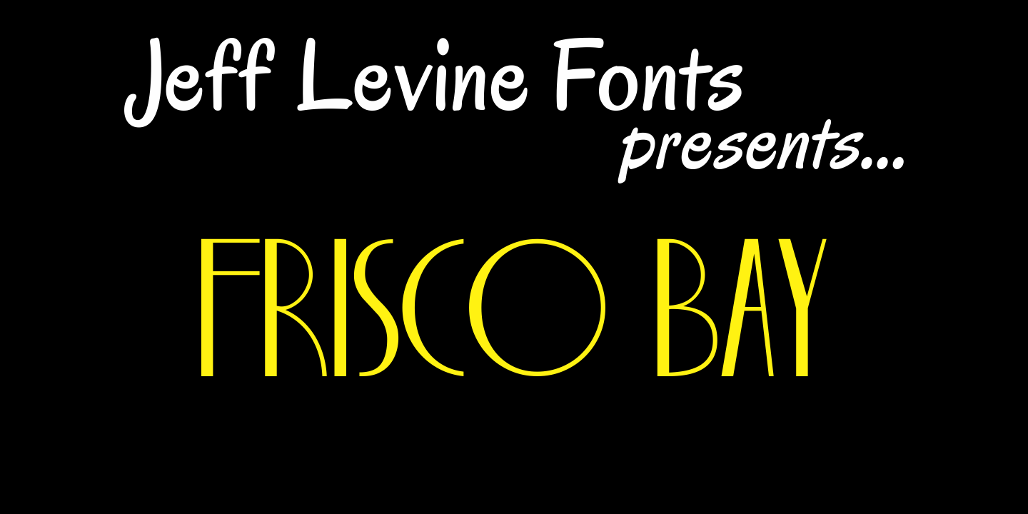Frisco Bay Font Family Poster