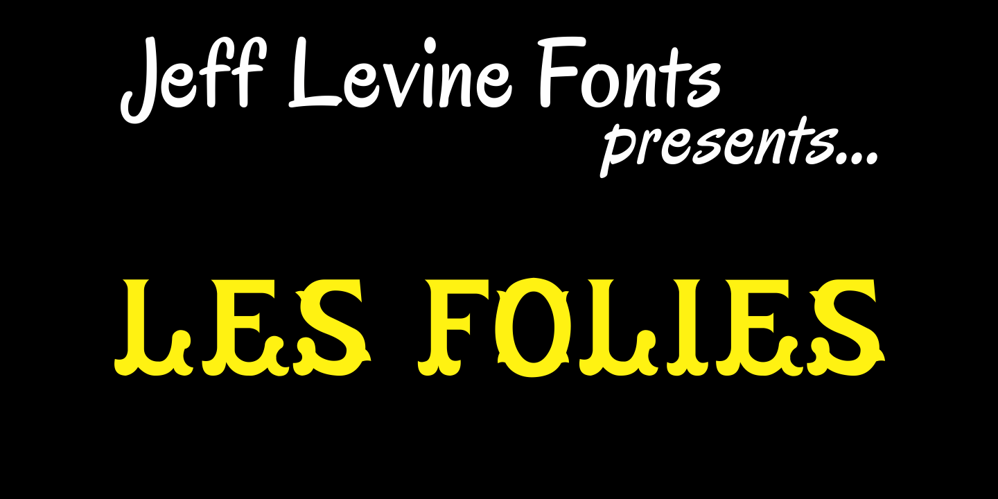 Les Folies Font Family Poster