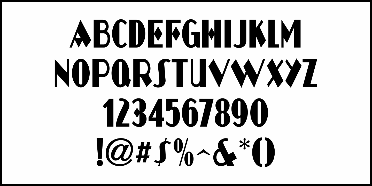 Film Cast Font Poster #3