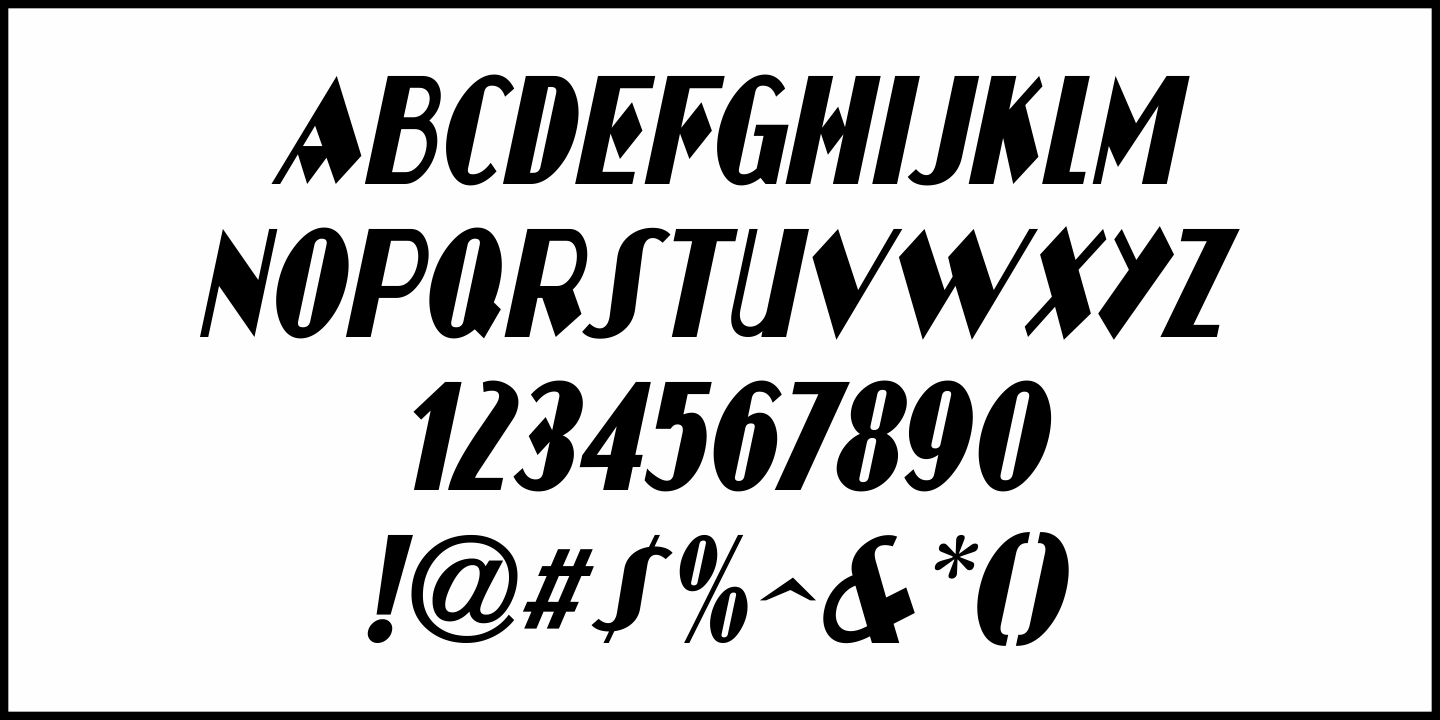 Film Cast Font Poster #5