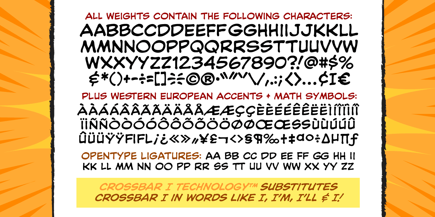 Blah Blah Upper Font Poster #1