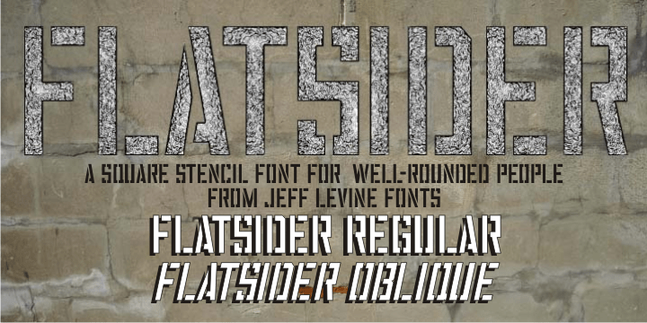 Flatsider Font Family Poster