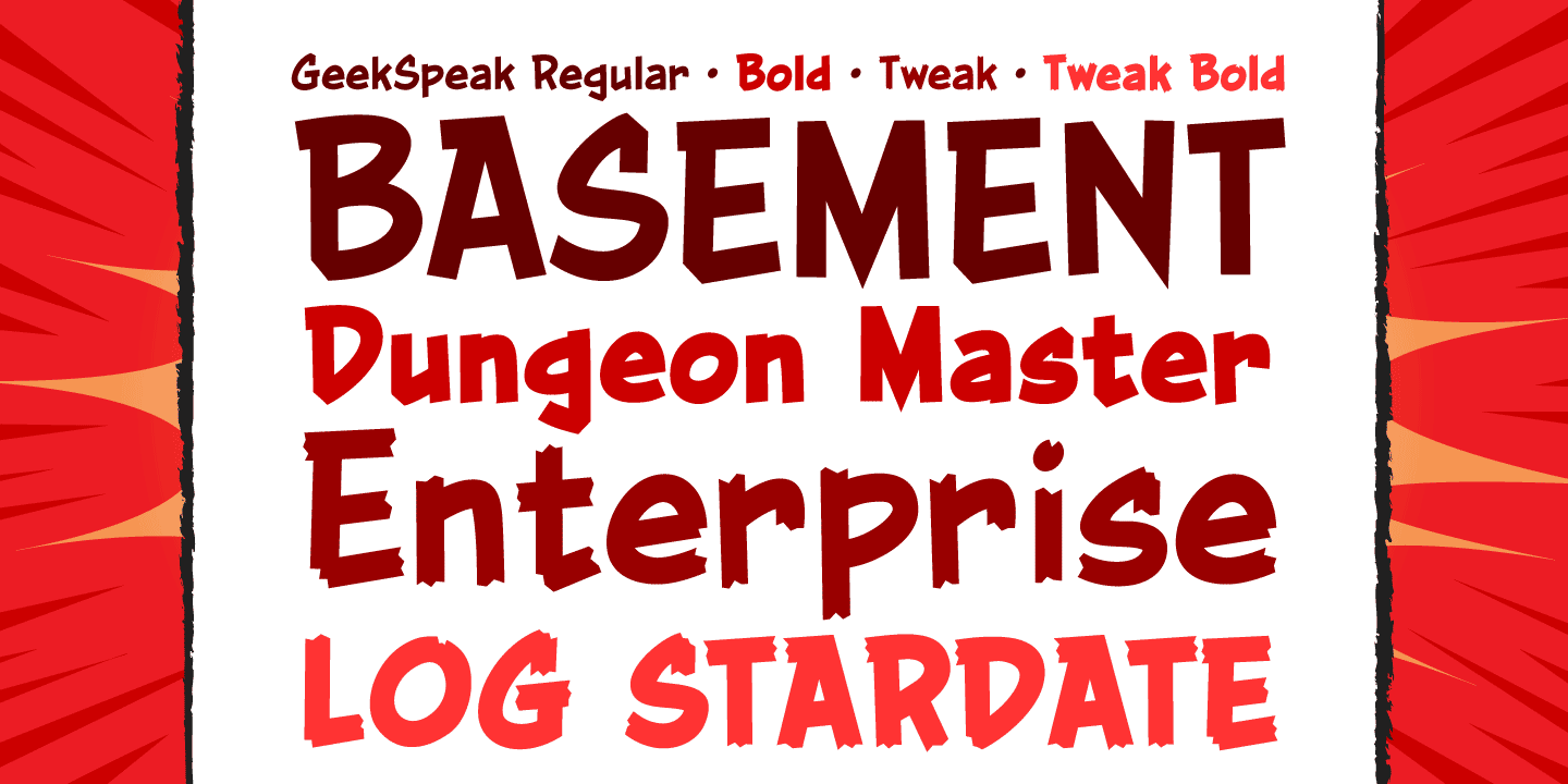 Geek Speak Font Poster #1