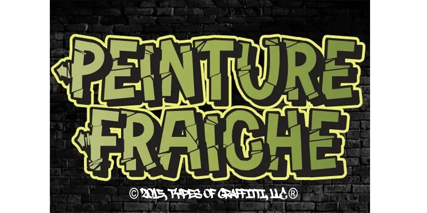 Peinture Fraiche® Font Family - Poster #3