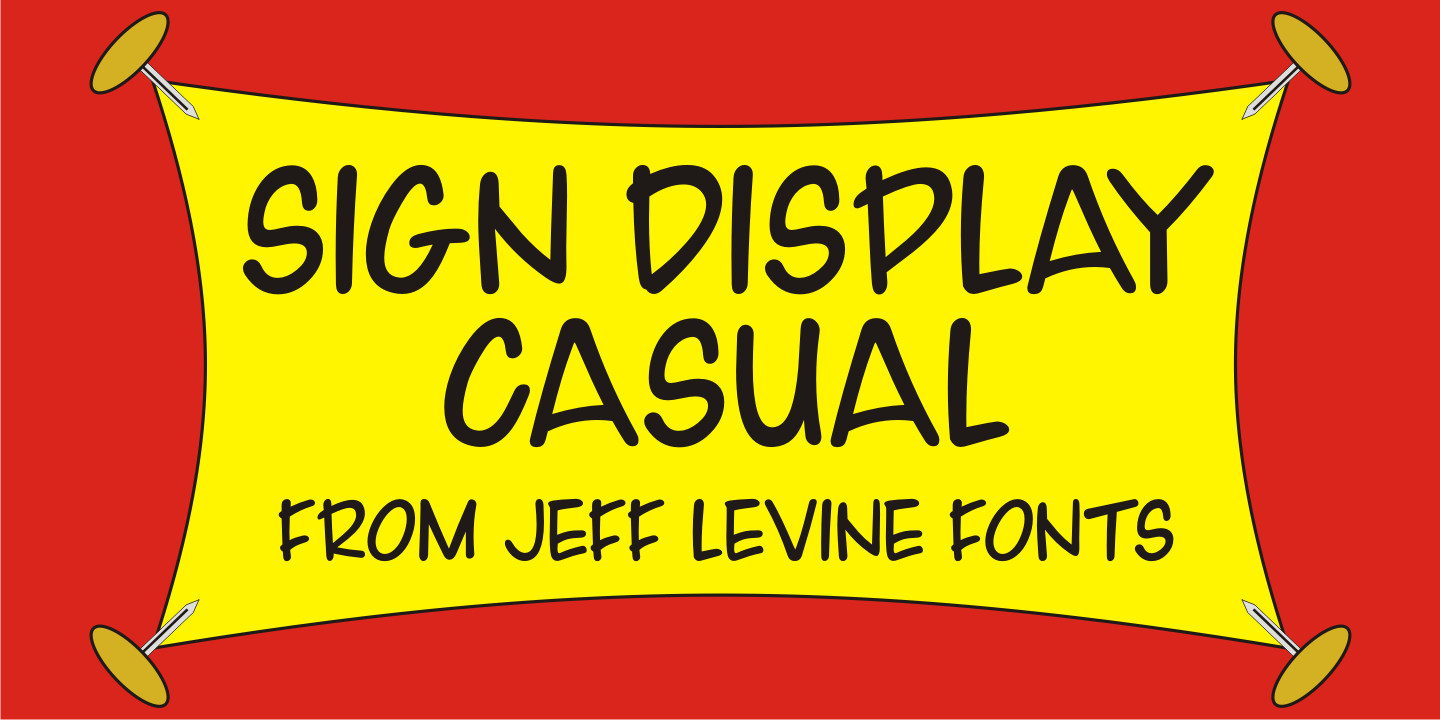 Sign Display Casual Font Poster #1