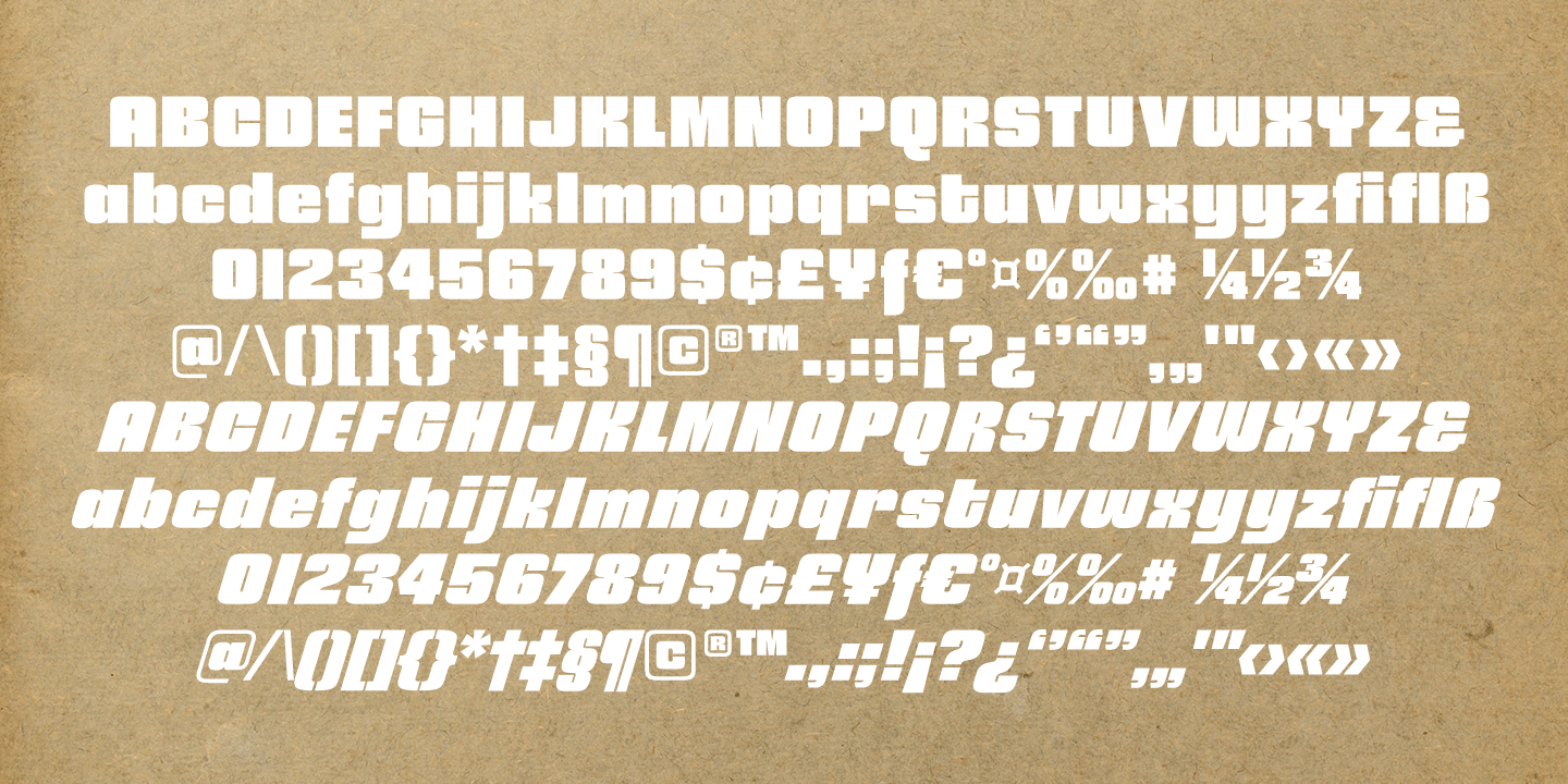 Churchward 69 Family Font Poster #1