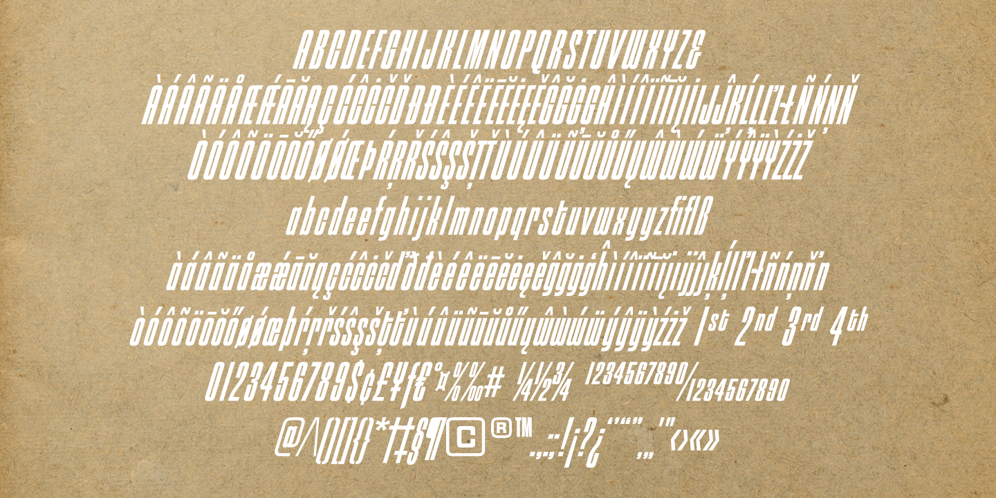 Churchward 69 Family Font Poster #1