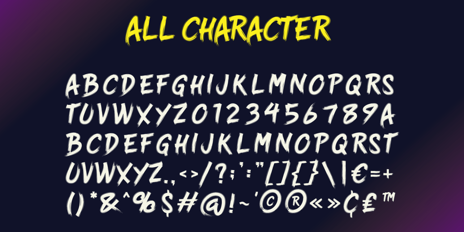 Crazy Rave Font Poster #1