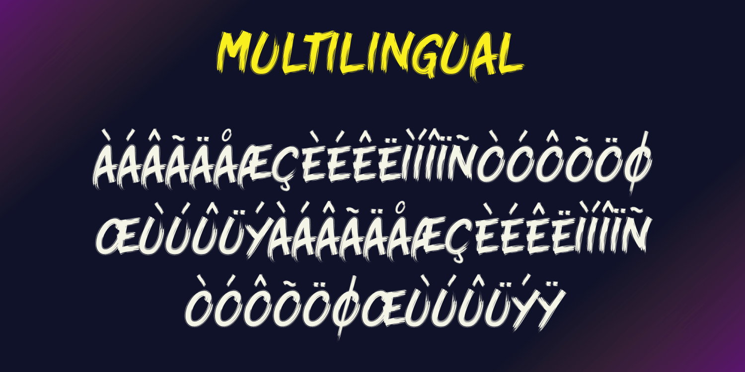 Crazy Rave Font Poster #1