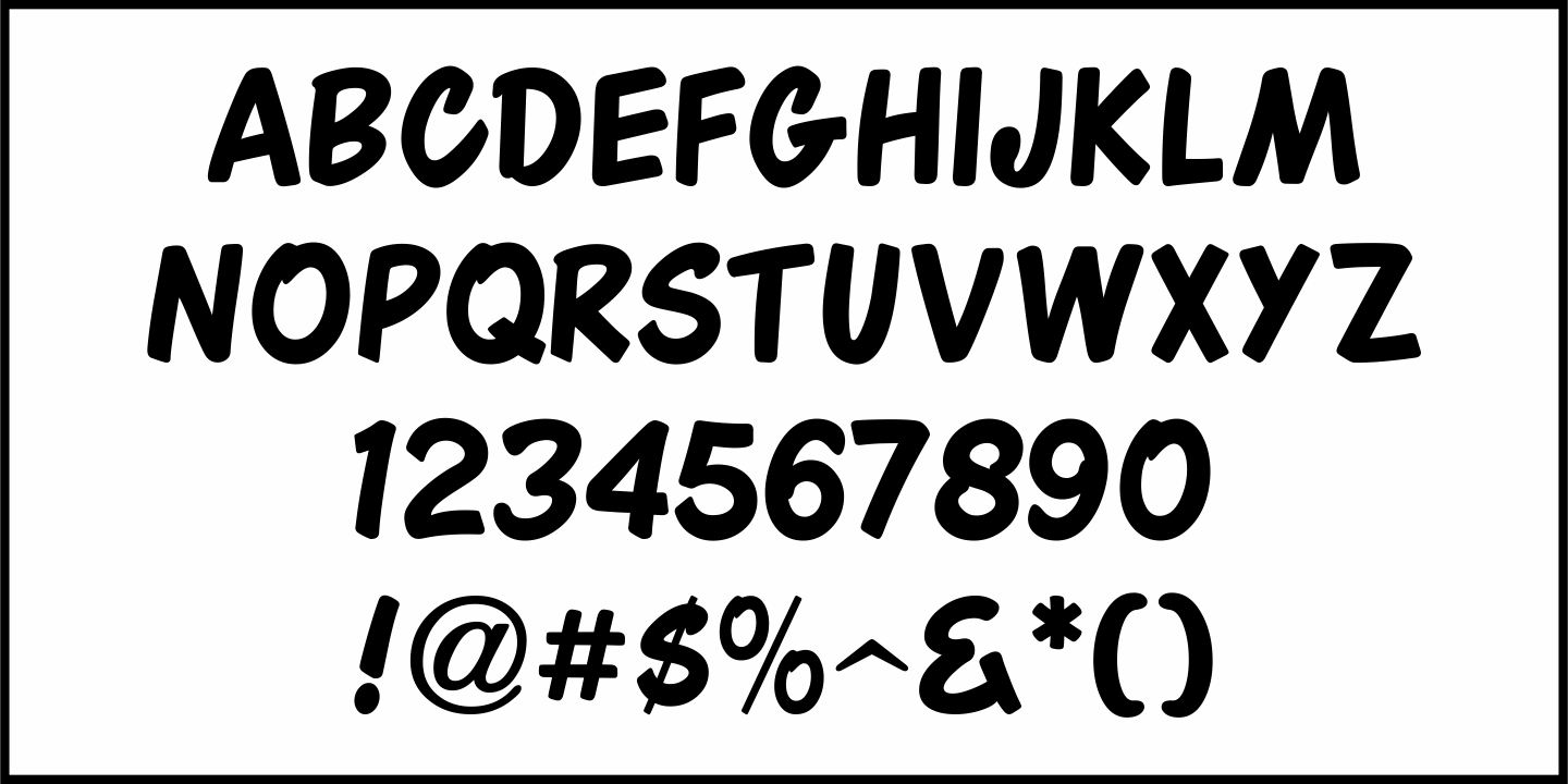 Casual Date Font Poster #1