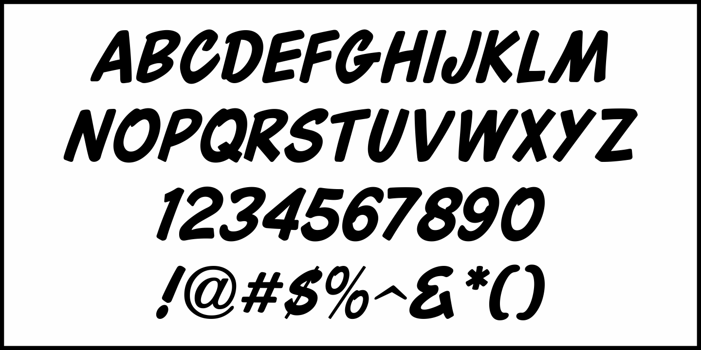 Casual Date Font Poster #1