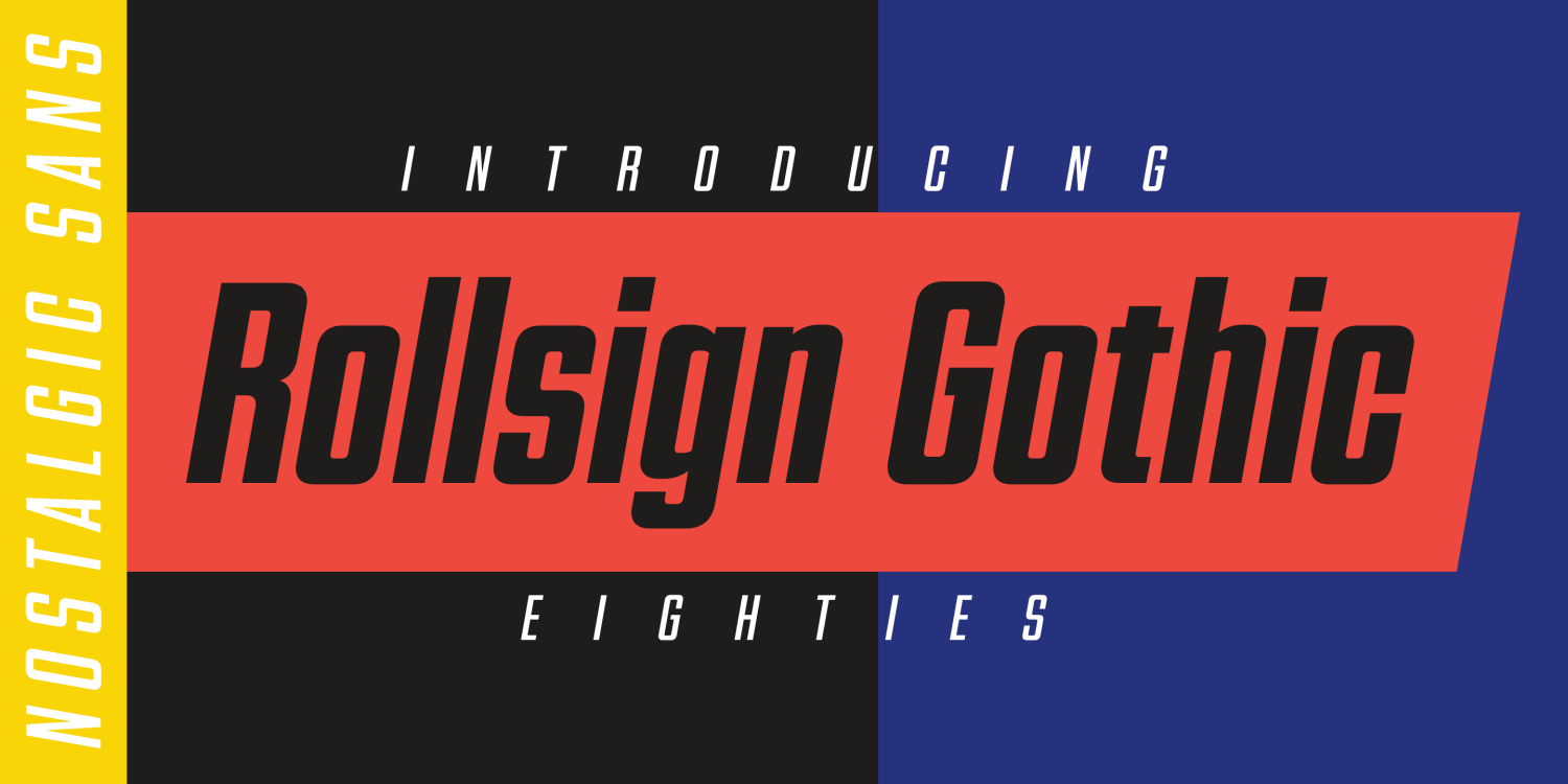 Rollsign Gothic Poster