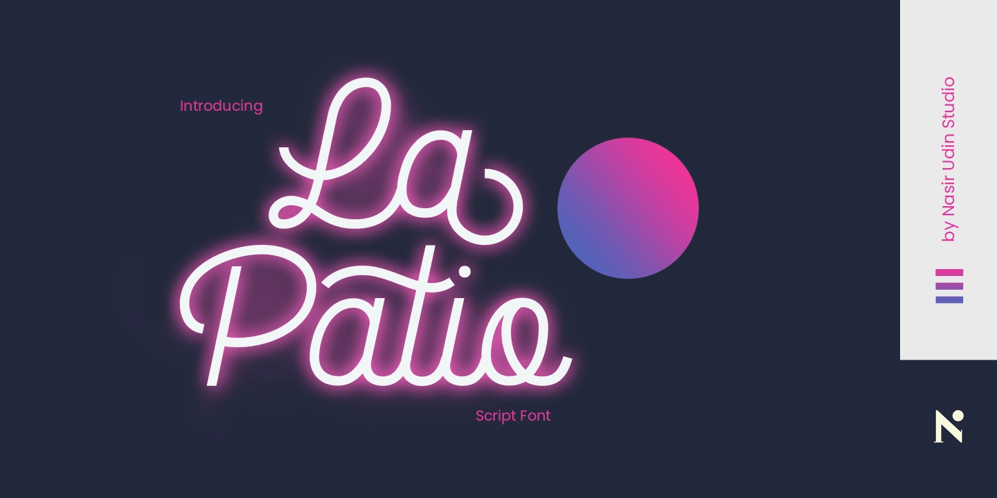 La Patio Script Font Family