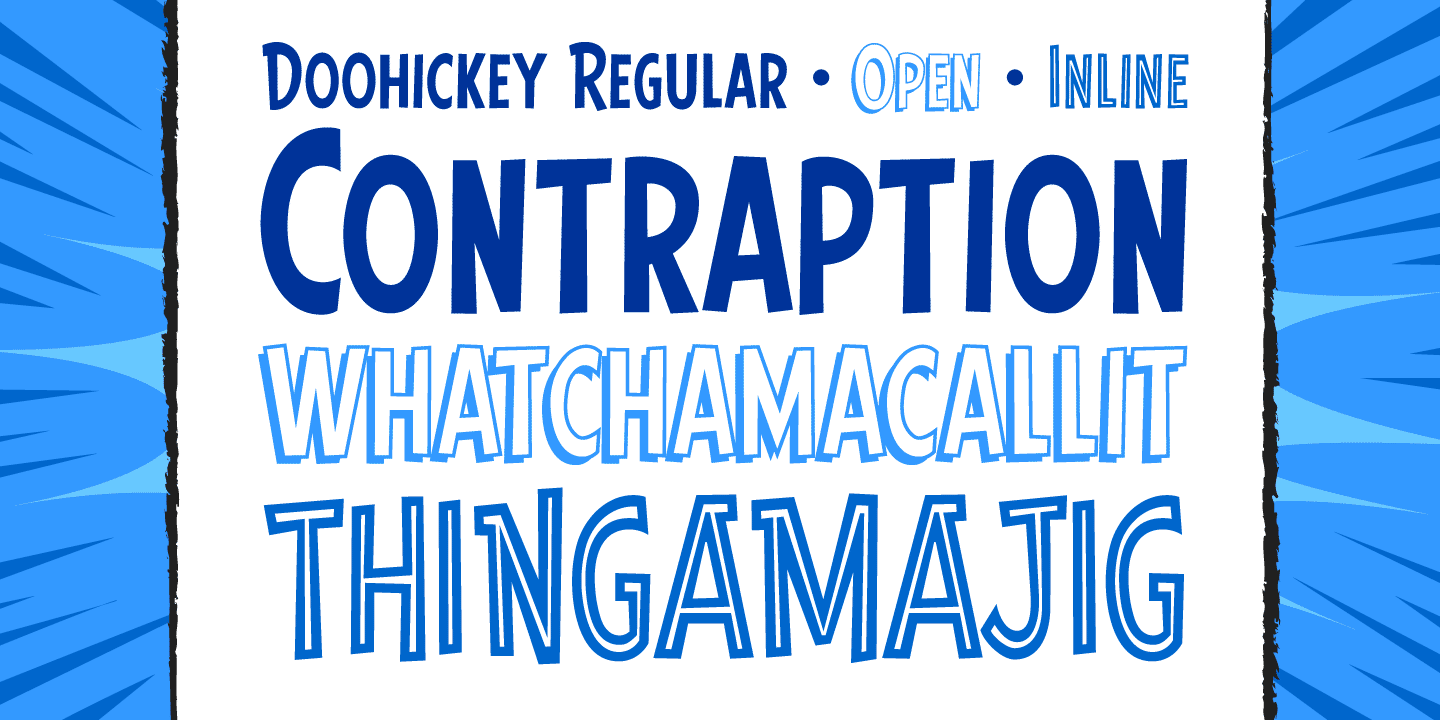 Doohickey Font Poster #1