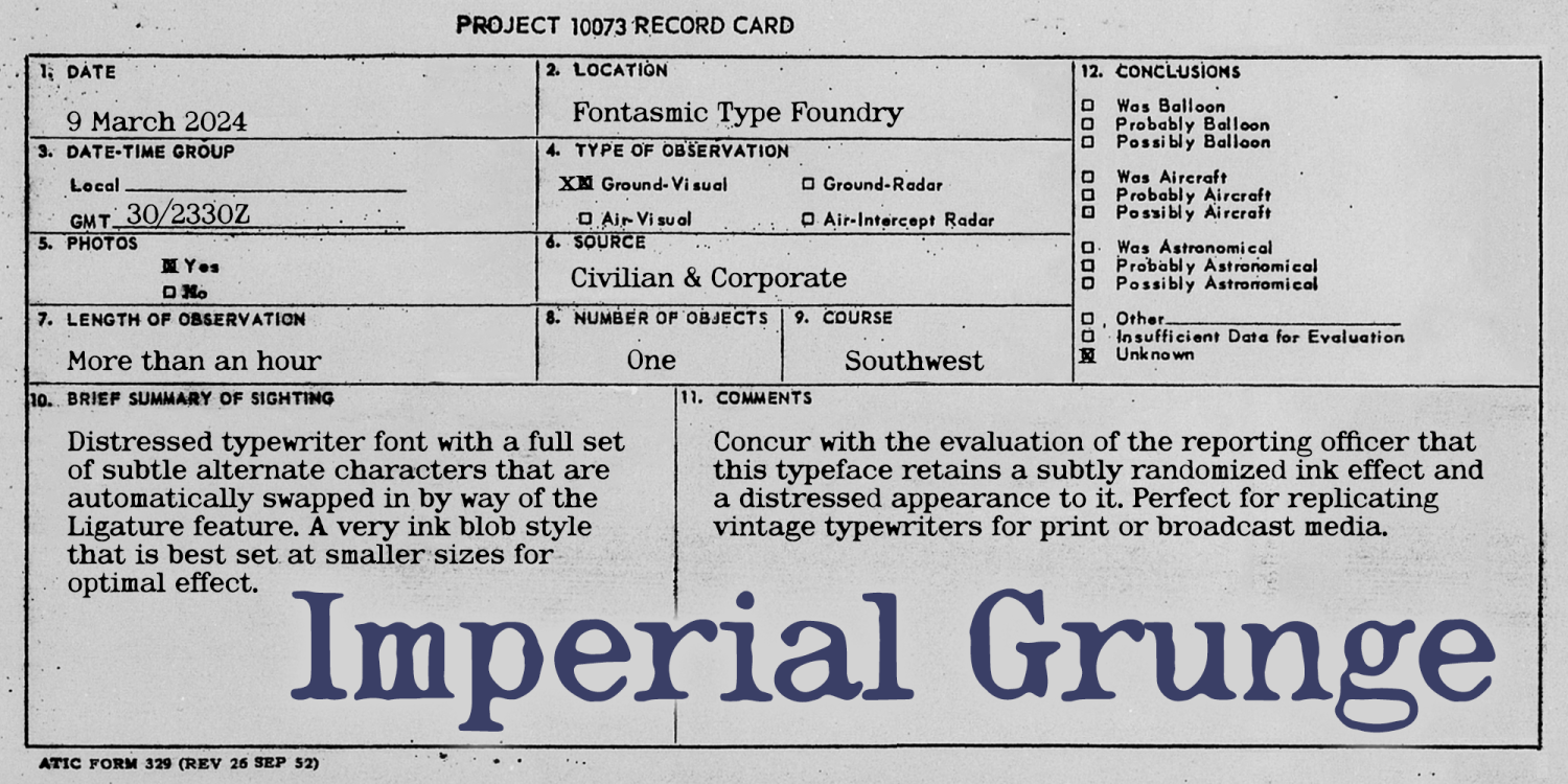 Imperial Grunge Font Family