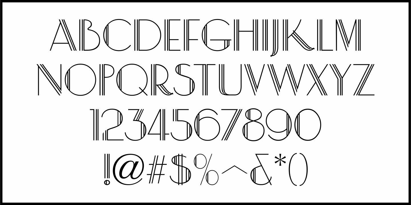 Showcard Multiline Font Poster #1