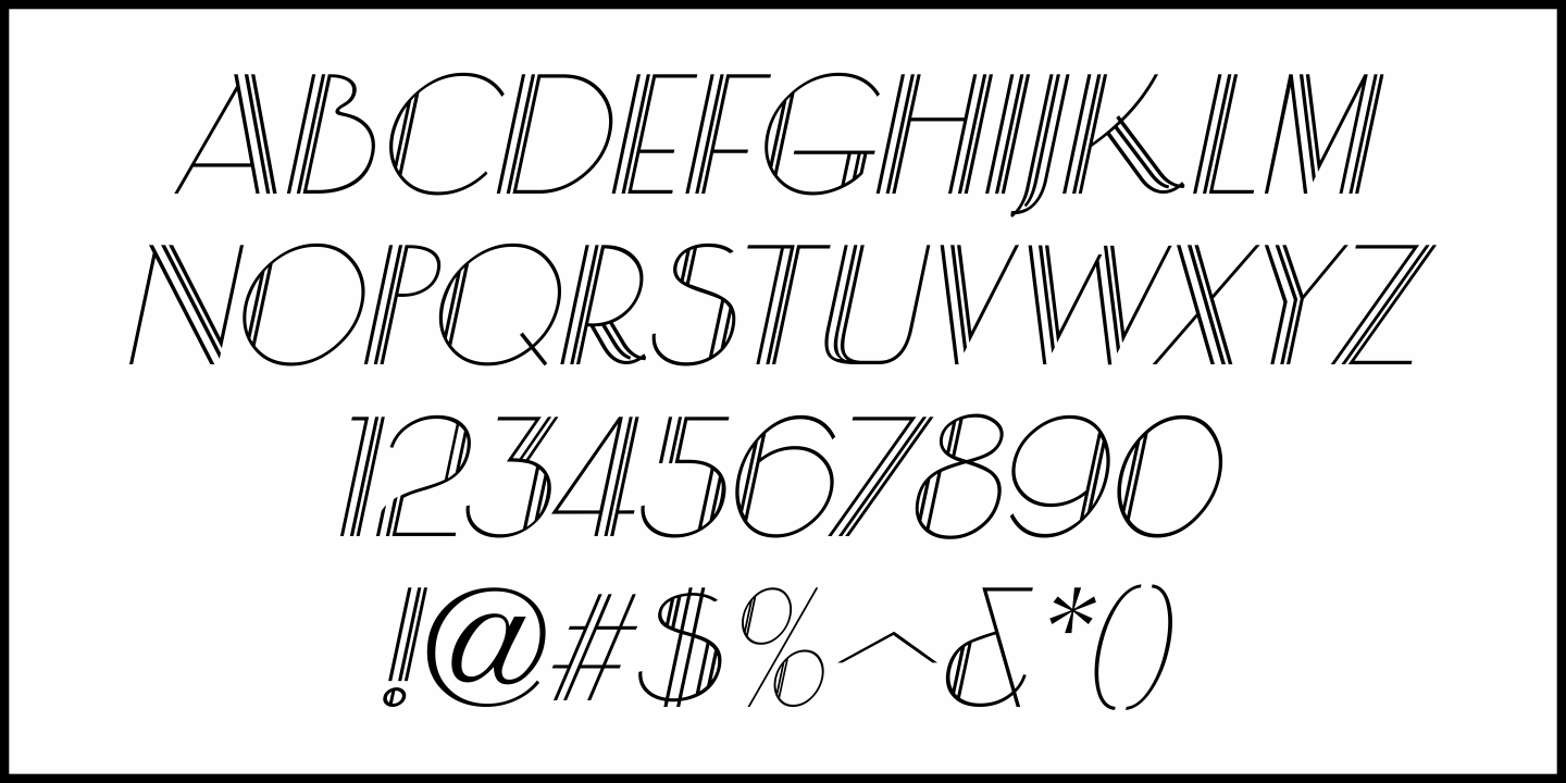 Showcard Multiline Font Poster #1