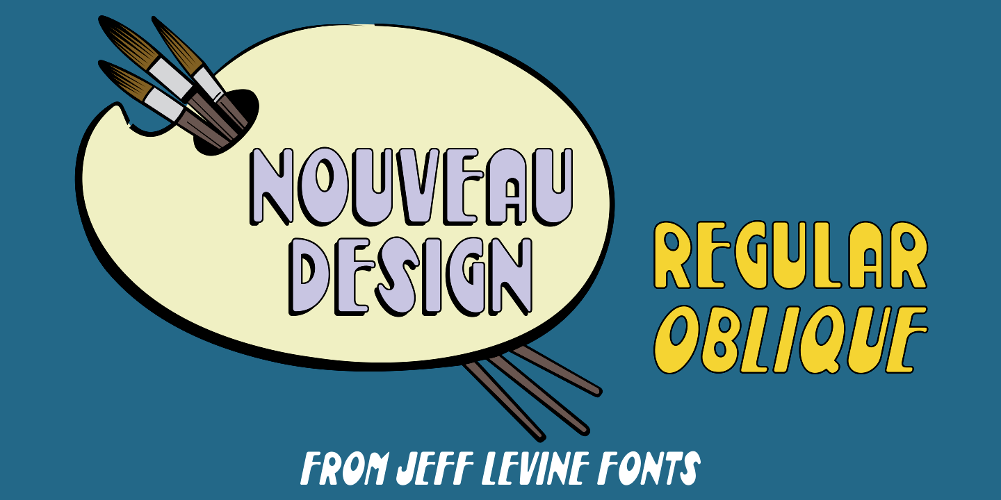 Nouveau Design Font Poster #1