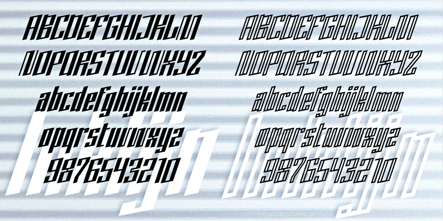 Inklijn Font Family Poster