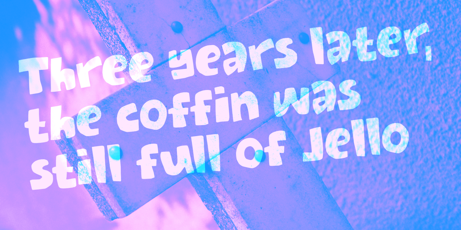 Off Yer Trolley Font Poster #1