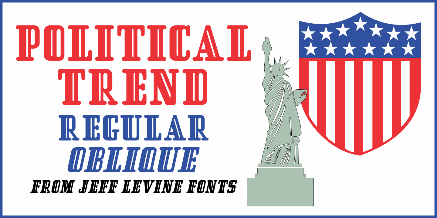 Political Trend Font Poster #1