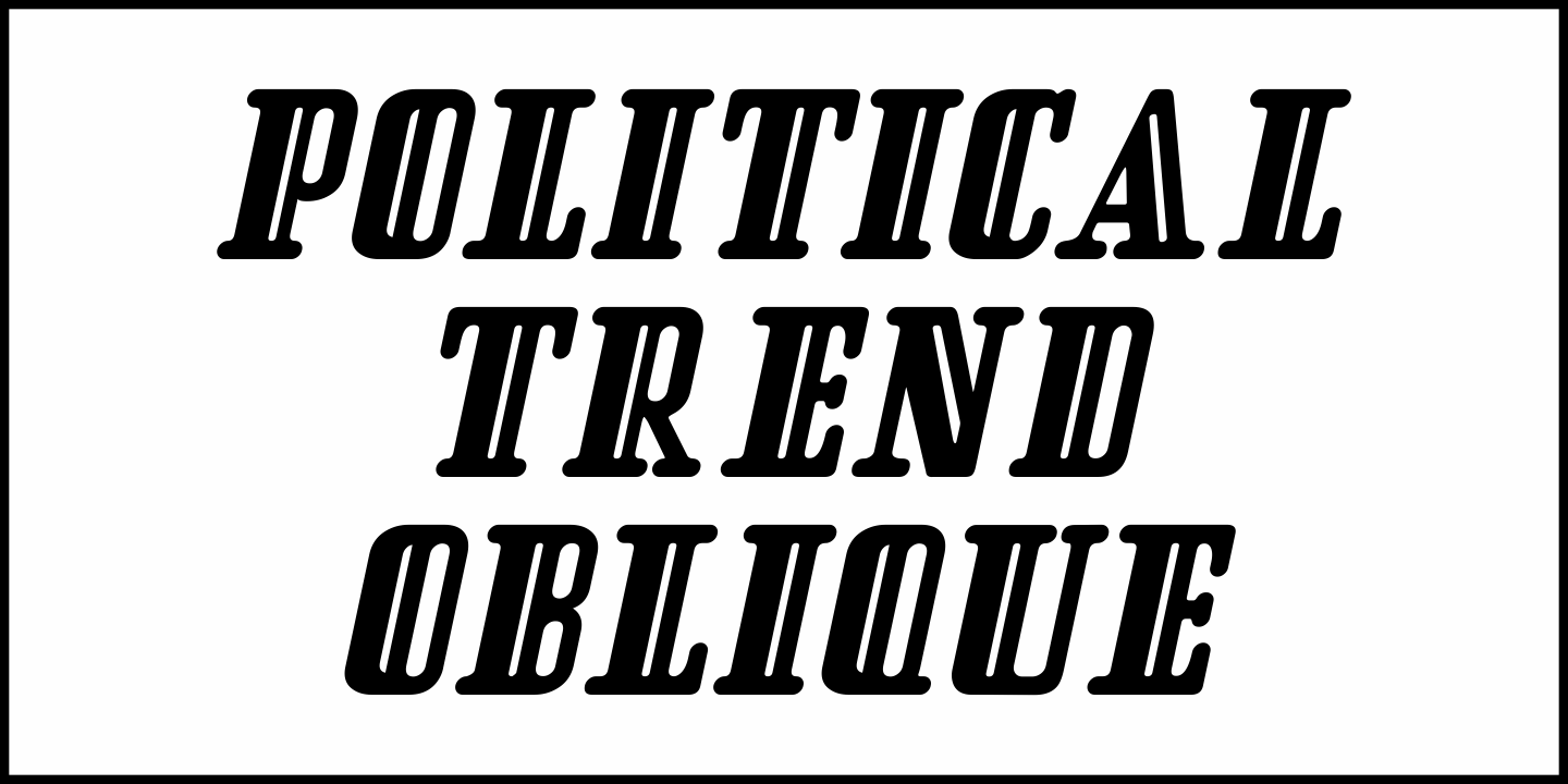 Political Trend Font Poster #4