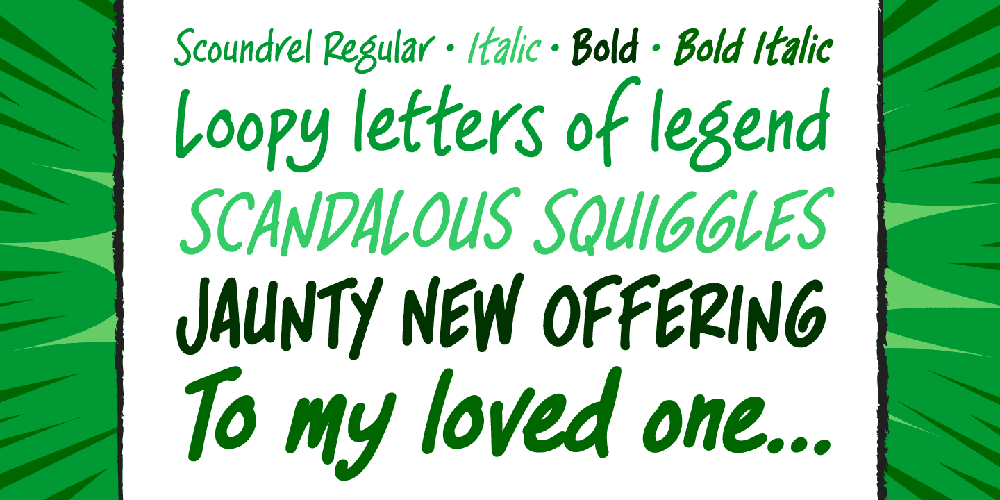 Scoundrel Font Poster #1