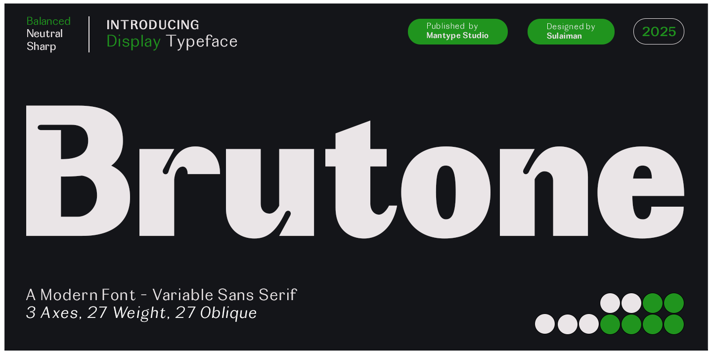 Brutone Font Poster