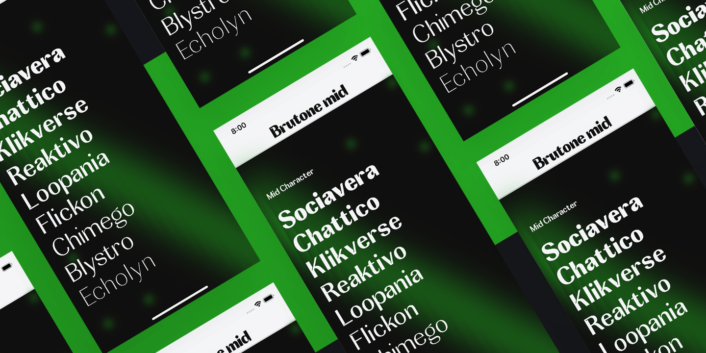 Brutone Font Poster #1