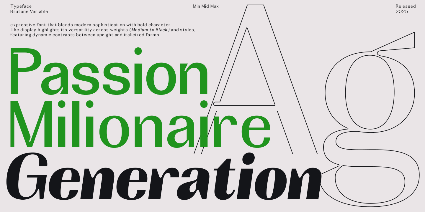 Brutone Font Poster #1