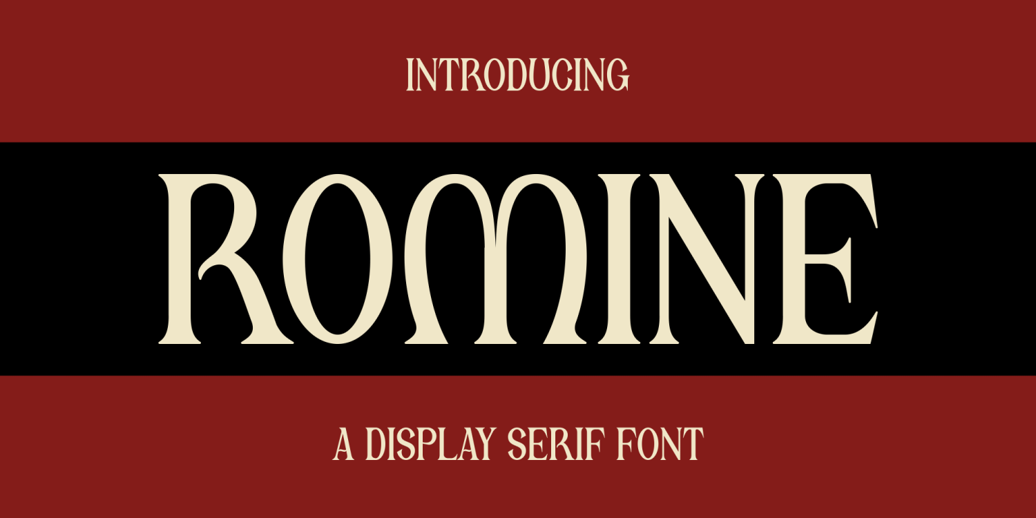 Romine Font Poster #1