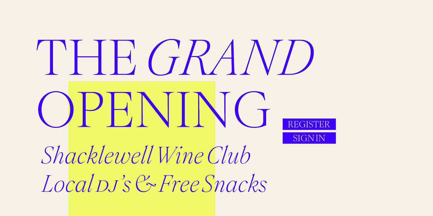 Montaigne Font Poster #1