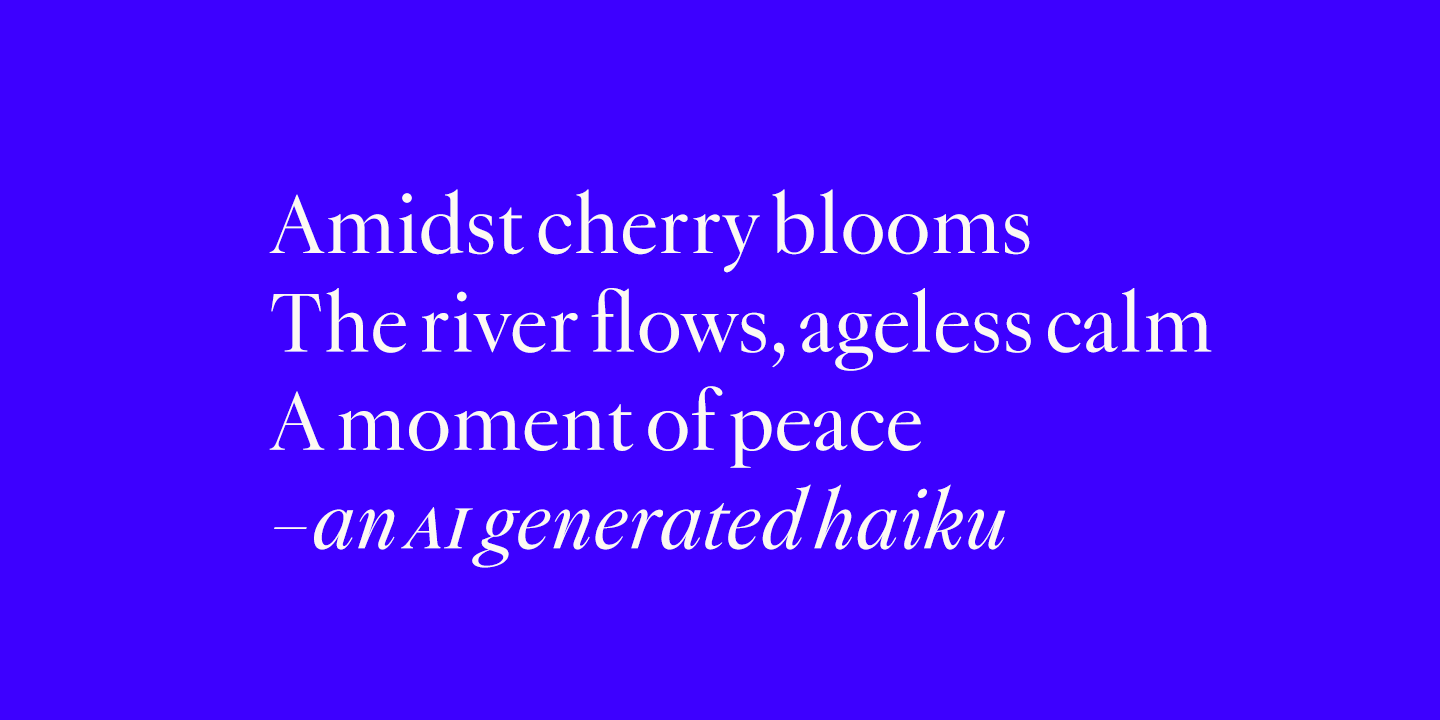 Montaigne Font Poster #1