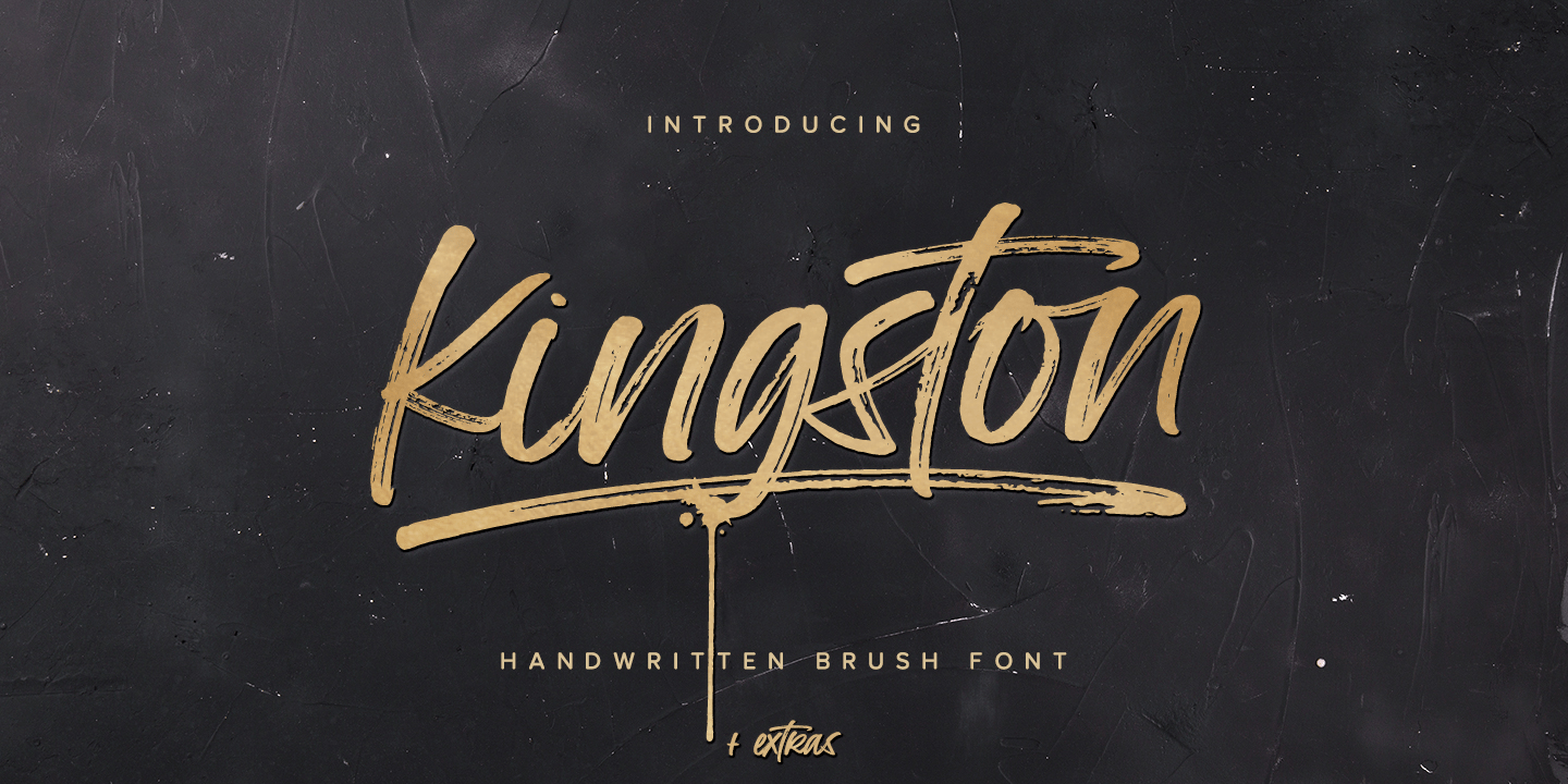 Kingston Font Poster #1