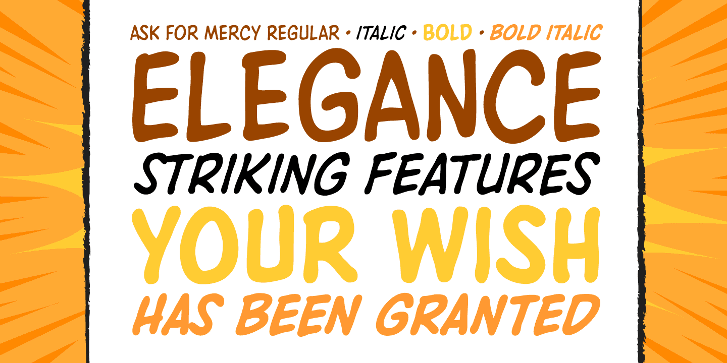 Ask For Mercy Font Poster #1
