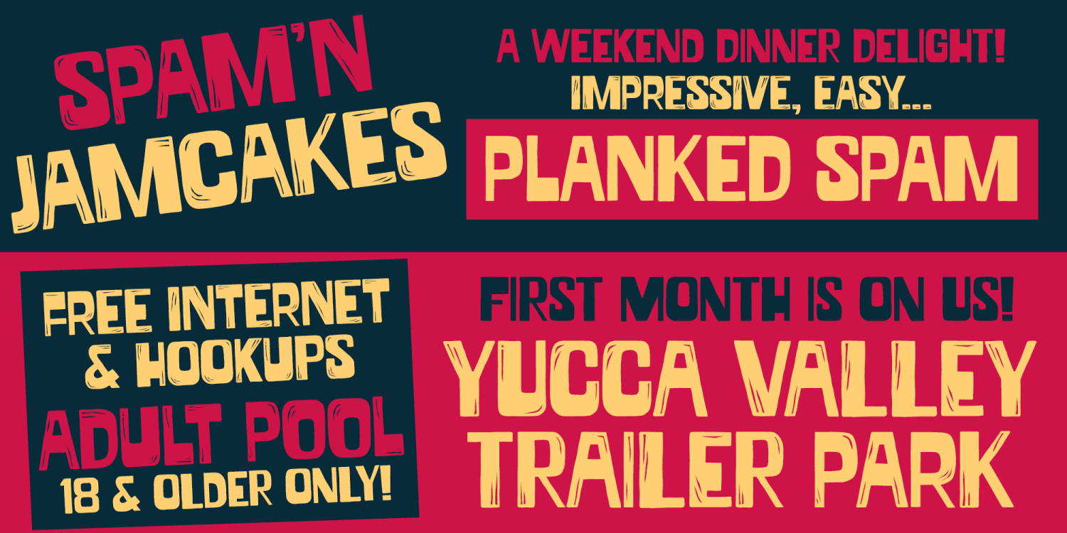 Grump Font Poster #4