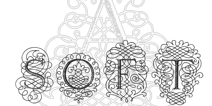Calligraphia Latina Soft Font Poster #1