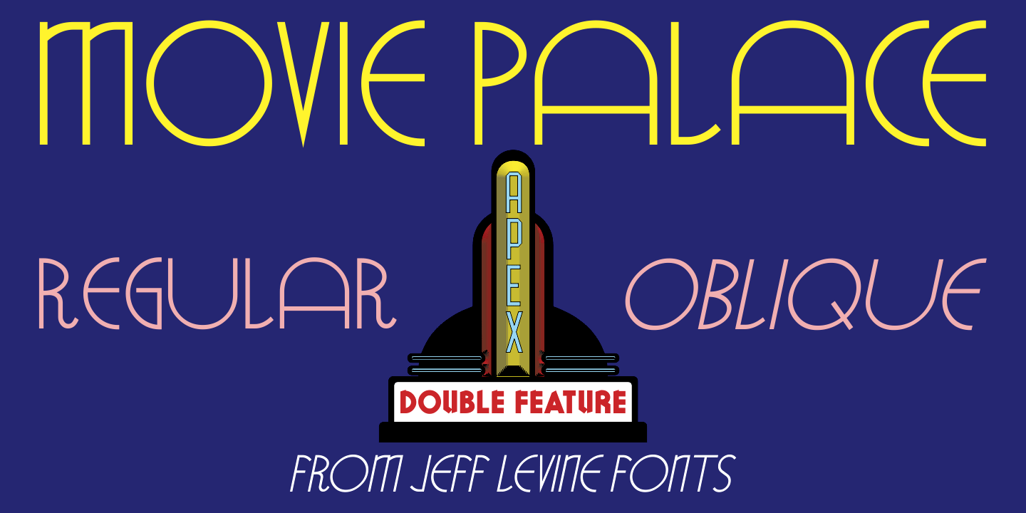 Movie Palace Font Family Poster