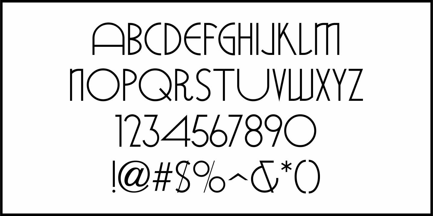 Movie Palace Font Poster #3