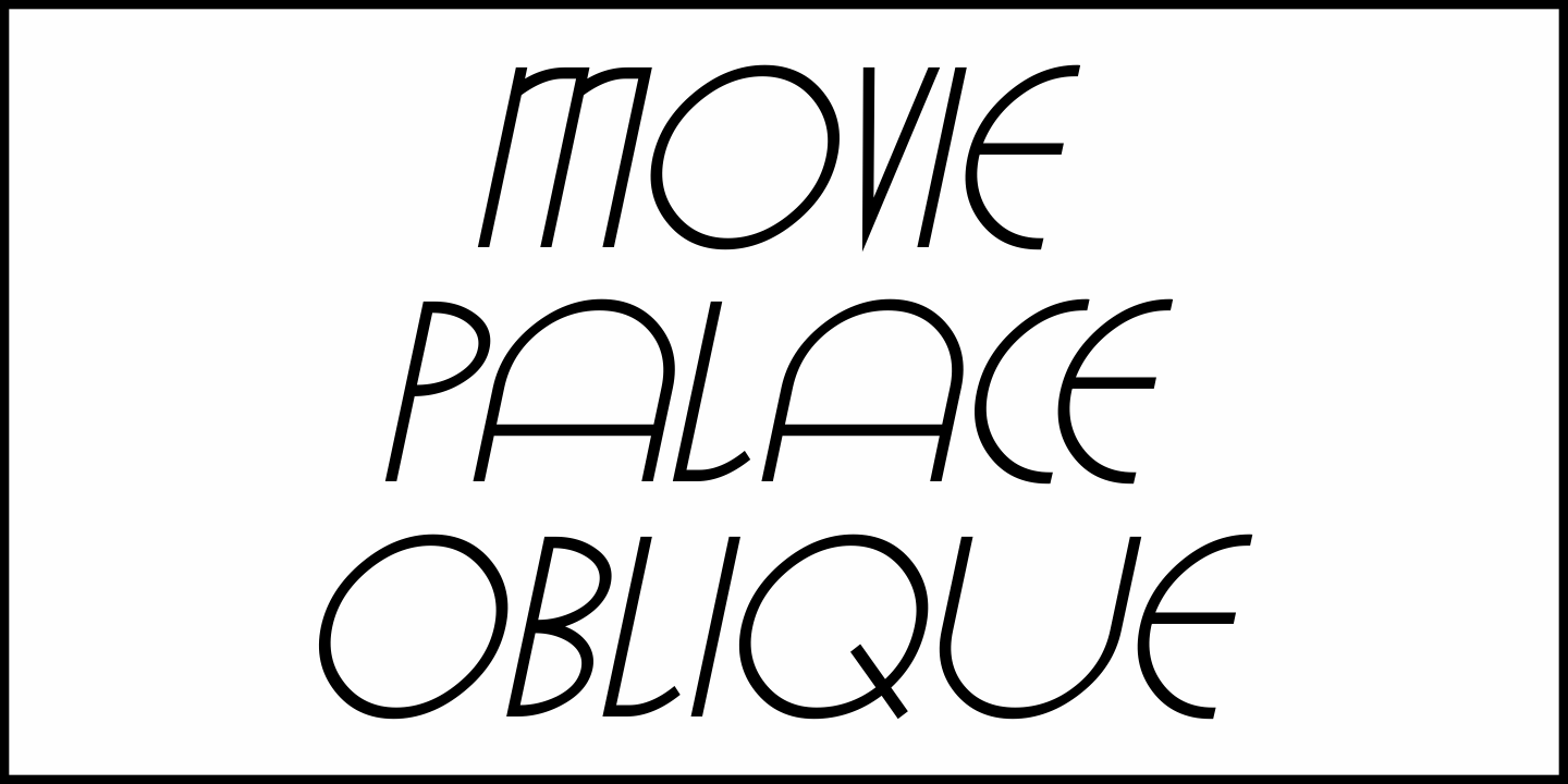 Movie Palace Font Poster #4
