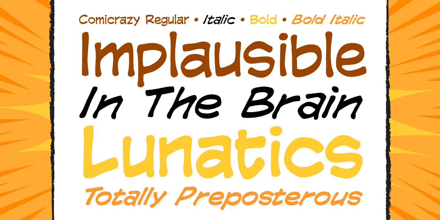 Comicrazy Font Poster #1