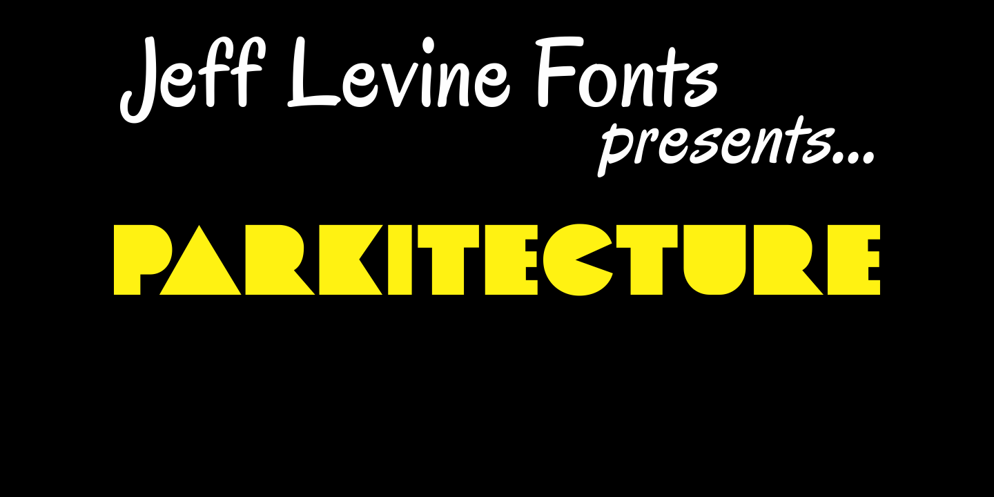 Parkitecture Font Poster #1