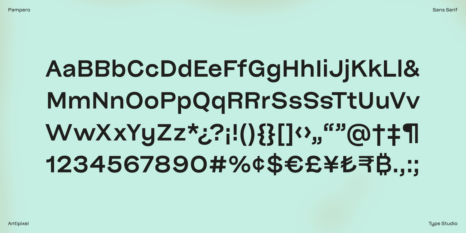 Pampero Light Font Poster #3