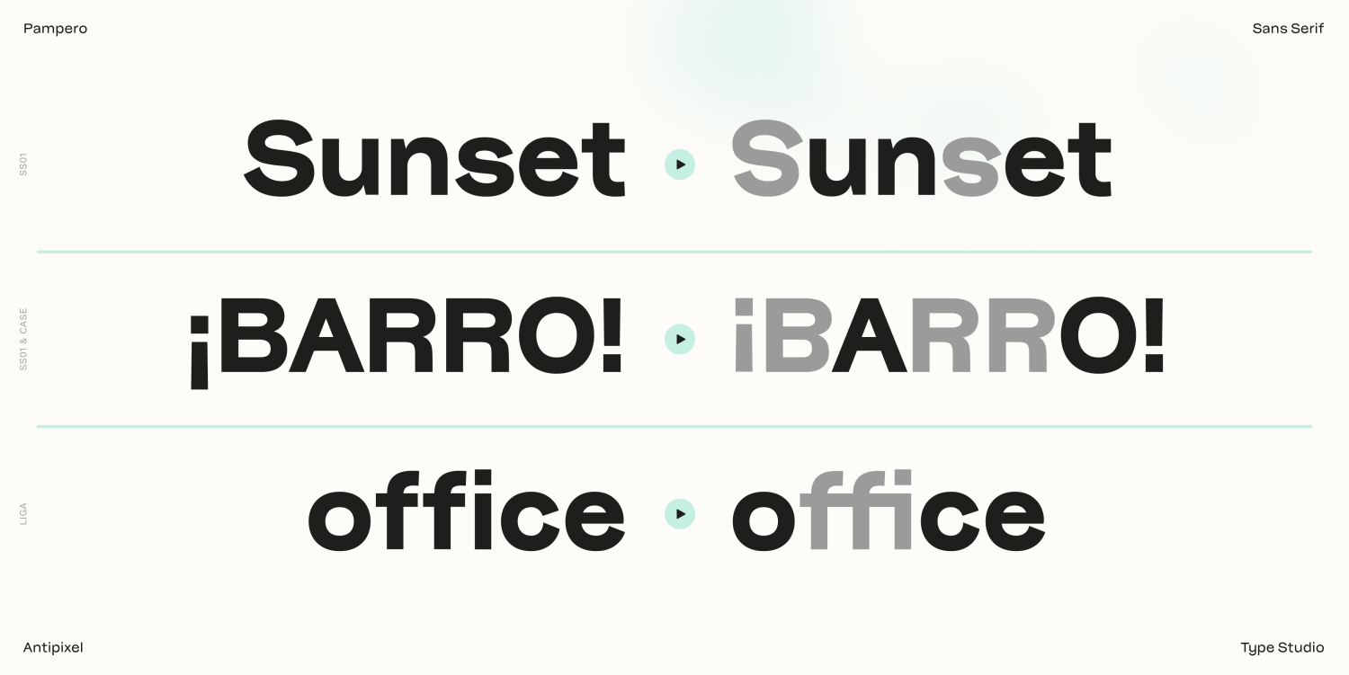 Pampero Light Font Poster #4