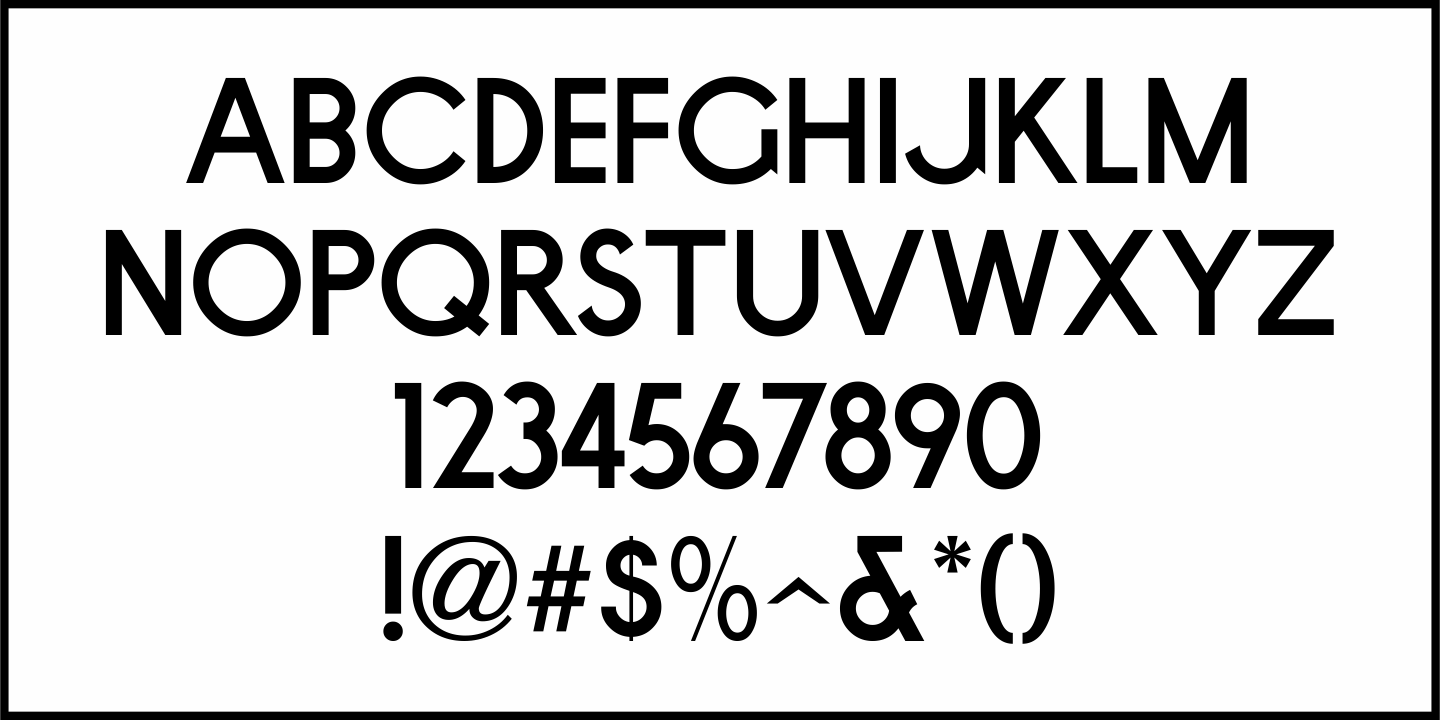 Goose Creek Font Poster #3